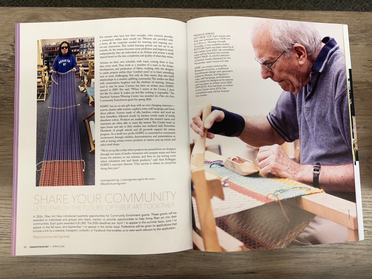 fiber art, in the news, Lou, Ana