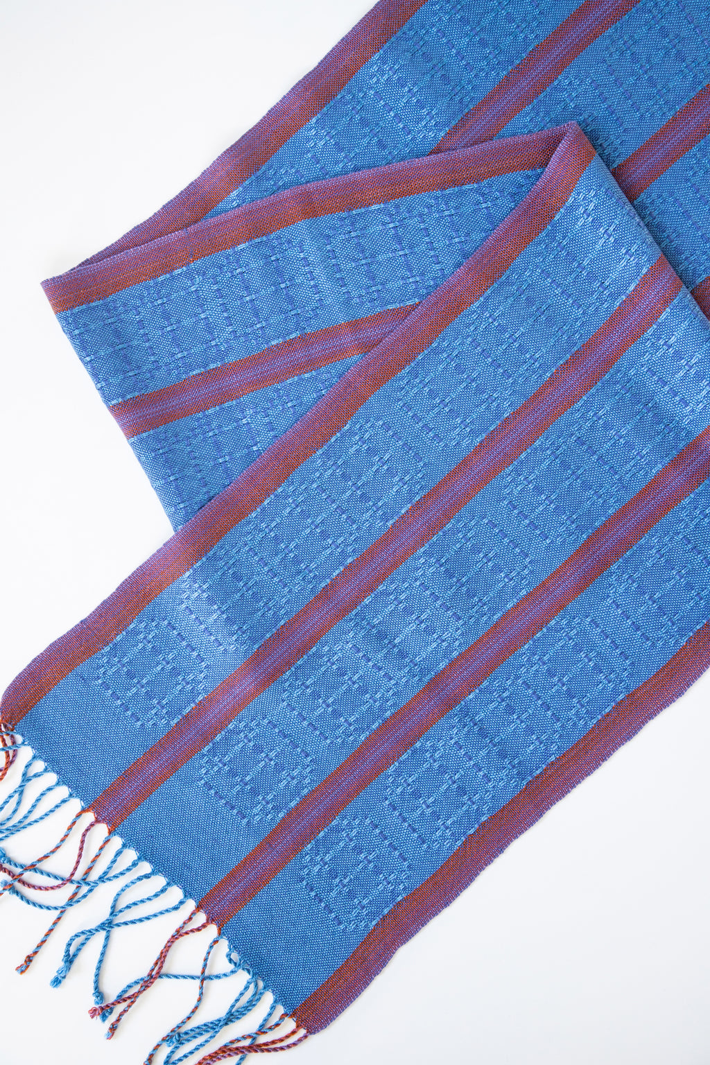 Lace Scarf in Shades of Blue