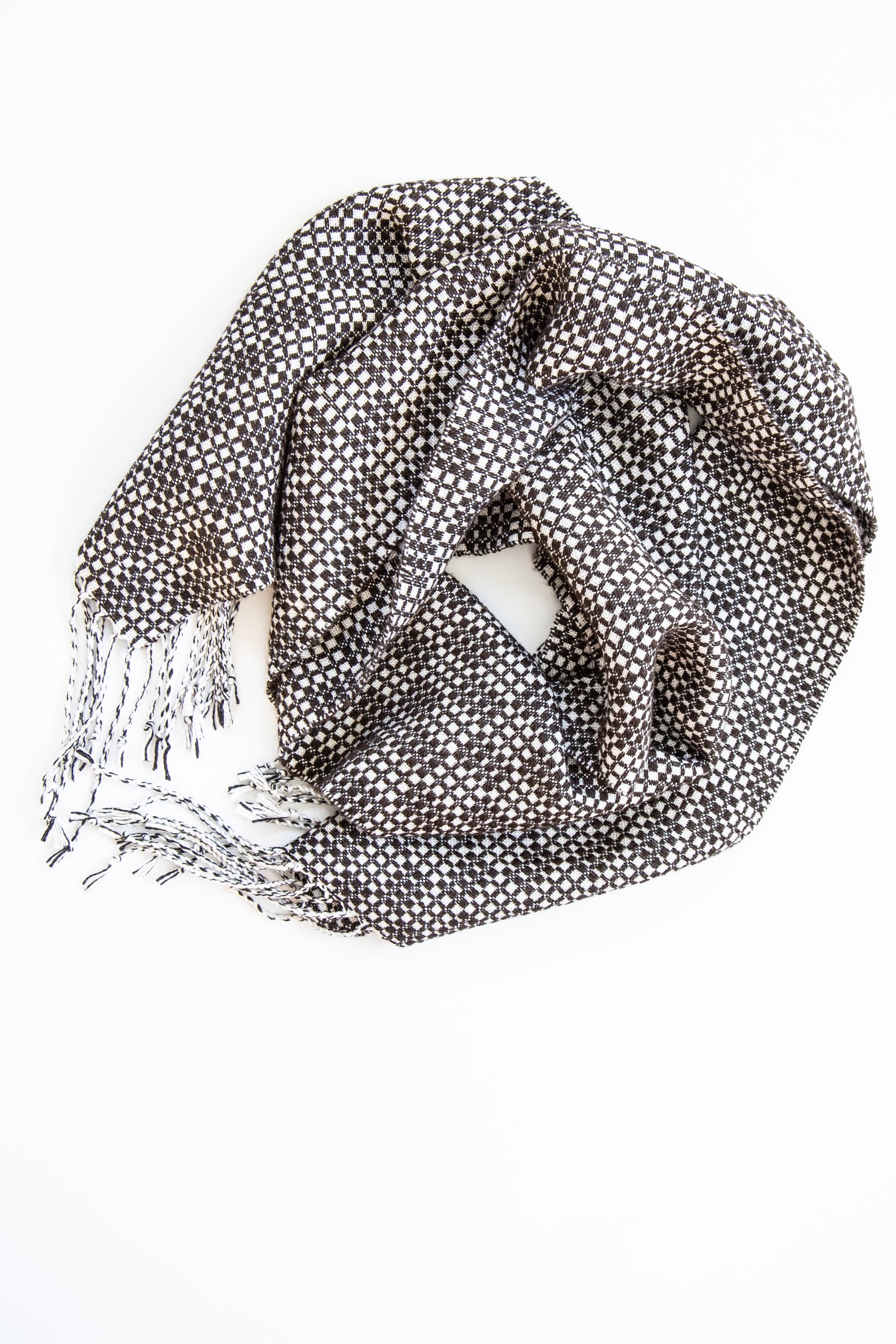 Fine Wool & Tencel Scarf Woven for Warmth!