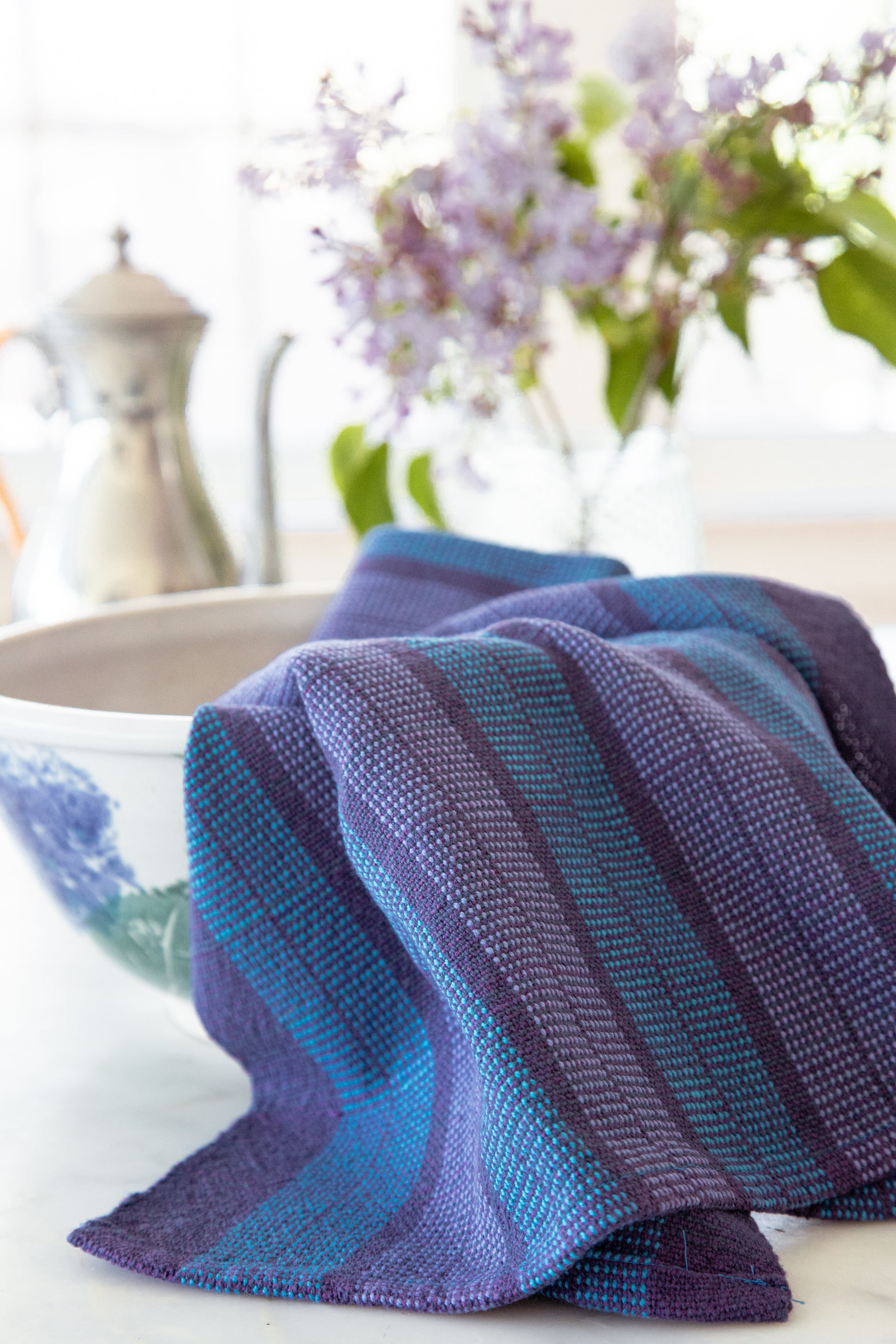 Wide Striped Cotton Towels