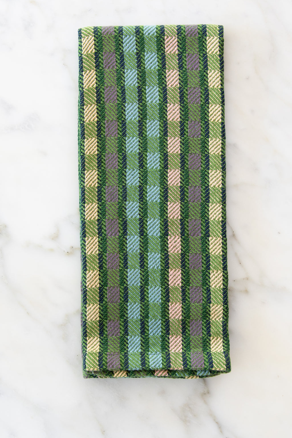 Shades of Olive & Forest in a Check Twill Design