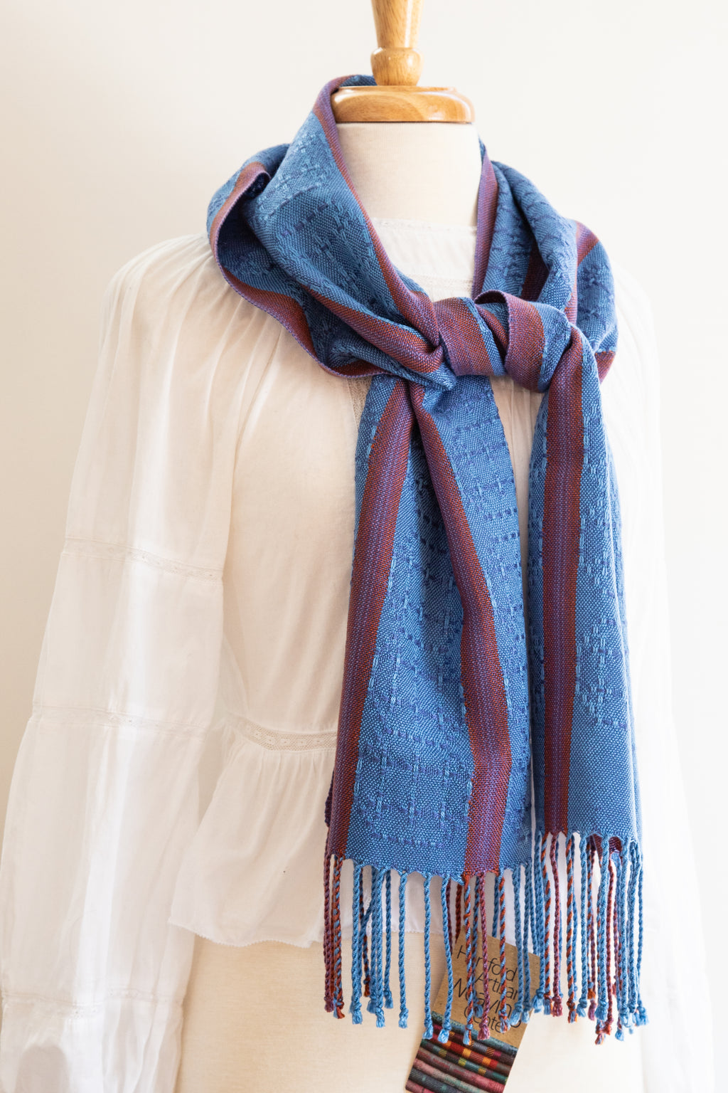 Lace Scarf in Shades of Blue