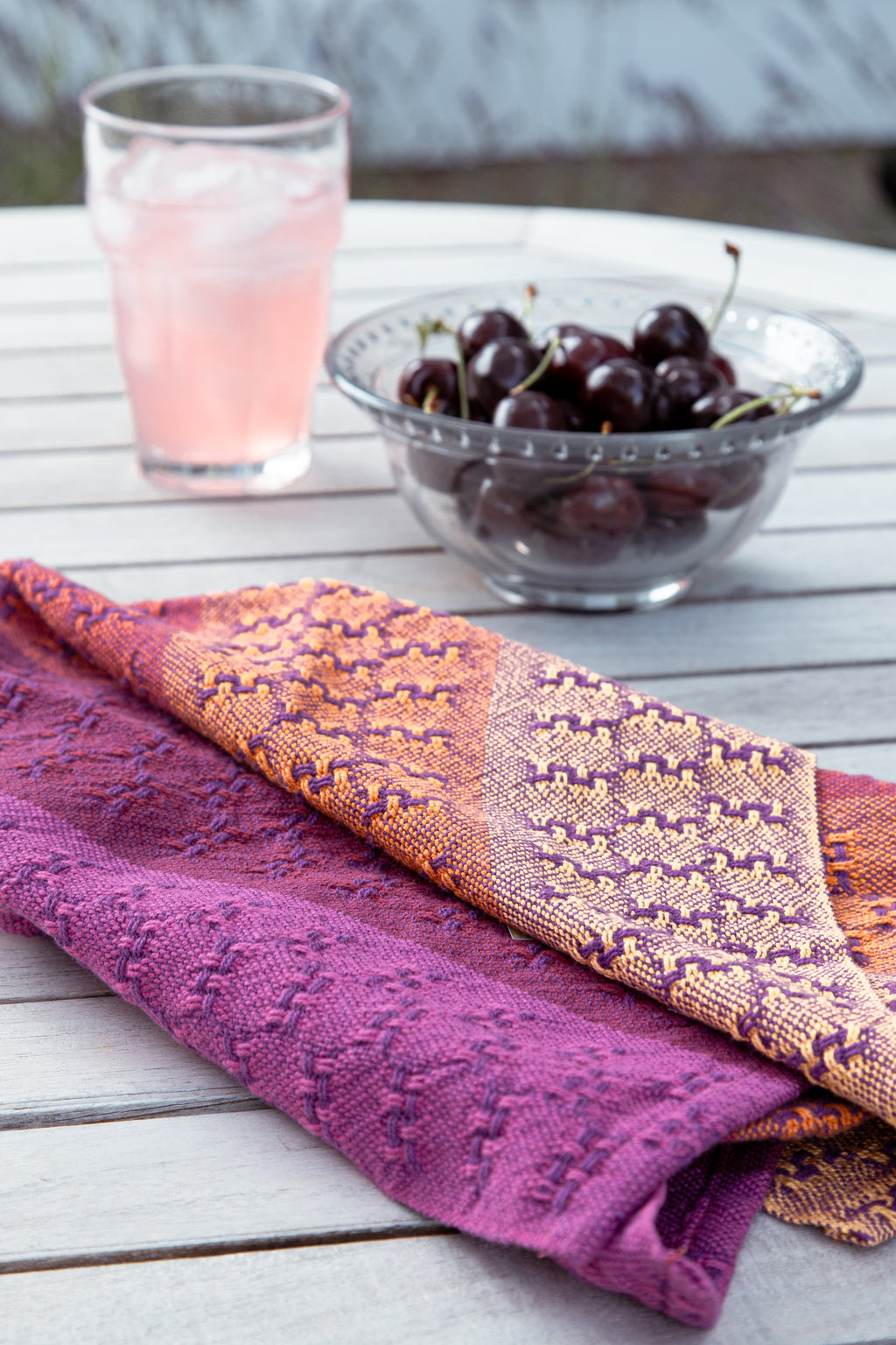 Gorgeous Colorful Cotton Towel in a Lace Design