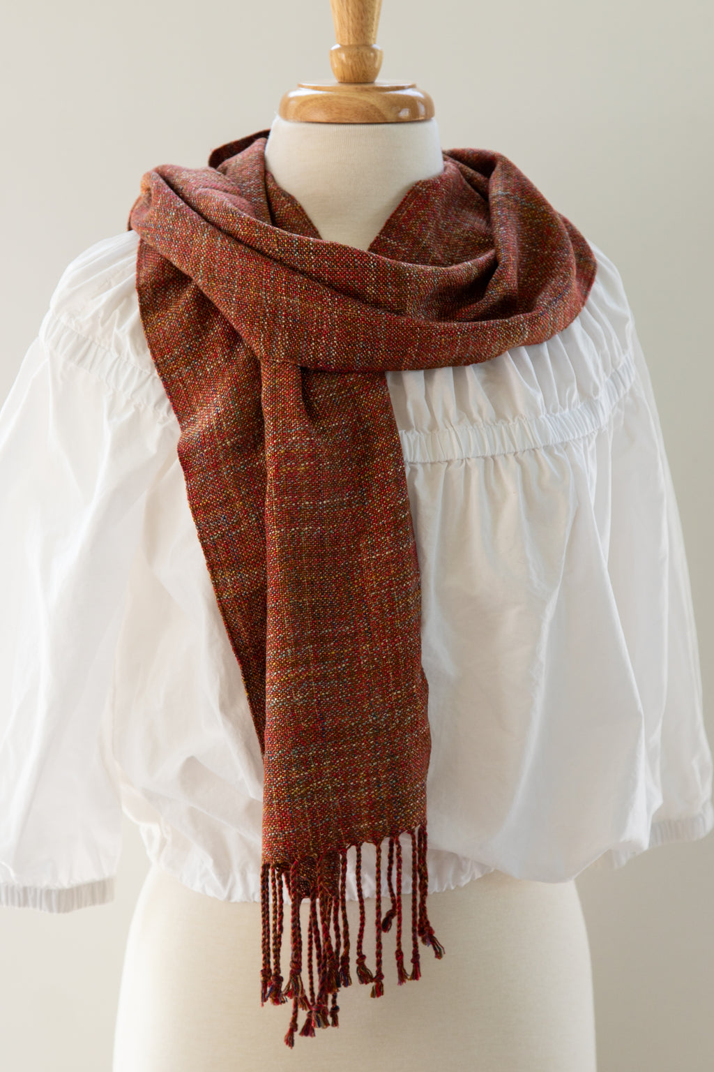 Plain Weave Scarf in an Attractive Variegated Yarn